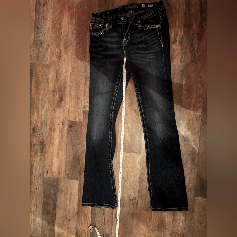 Miss Me Women’s Jeans Size 27 Dark Wash Bootcut Embellished Pockets